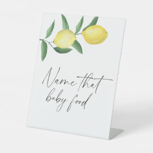 Branch lemons - name that baby food pedestal sign