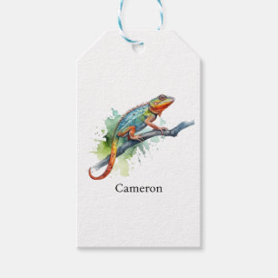 Branch of Colours: Chameleon Art, custom Gift Tags