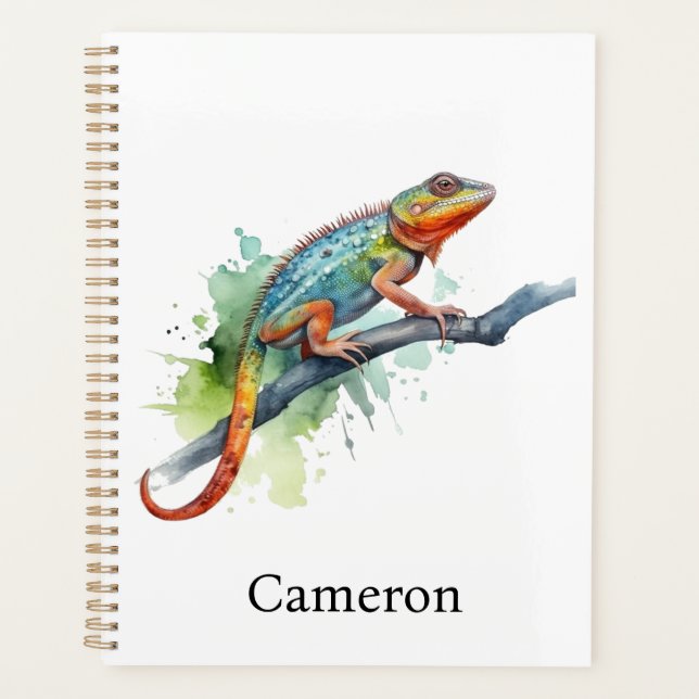 Branch of Colours: Chameleon Art, custom Planner (Front)