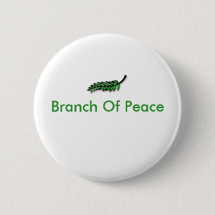 BRANCH OF PEACE 6 CM ROUND BADGE