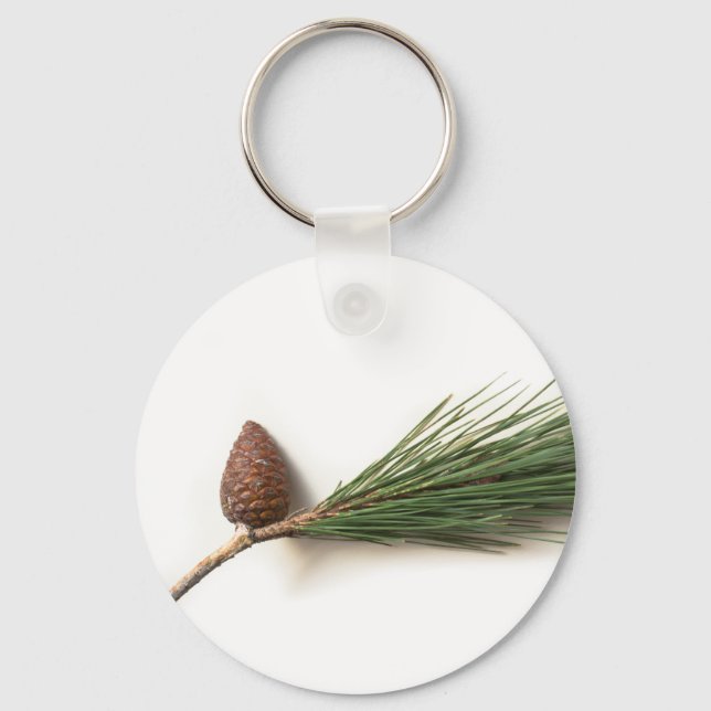 Branch of pine with the pinecone key ring (Front)