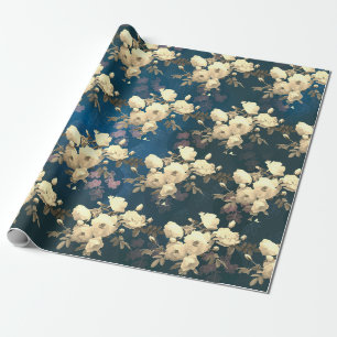 Branch of White Roses 2 Wrapping Paper