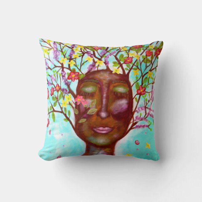 Branch Out & Blossom Art Cushion (Front)