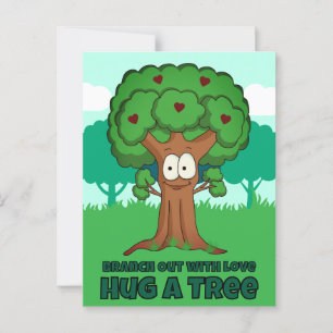 Branch Out With Love Hug A Tree Postcard