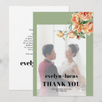 Branch, peach roses, white flowers photo wedding