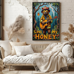 Branch Rhythms: Bear's Forest Ballad Poster