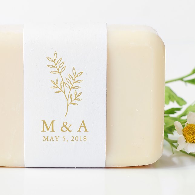 Branch Rustic Rubber Stamp Wedding Monogram (Creator Uploaded)