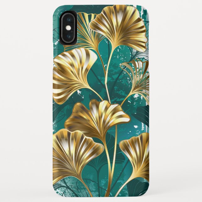 Branch with Golden Leaves Ginko Biloba Case-Mate iPhone Case (Back)