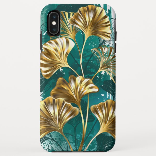 Branch with Golden Leaves Ginko Biloba Case-Mate iPhone Case (Back)