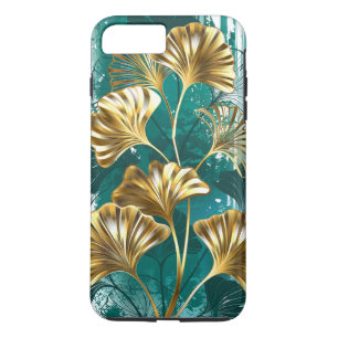 Branch with Golden Leaves Ginko Biloba iPhone 8 Plus/7 Plus Case