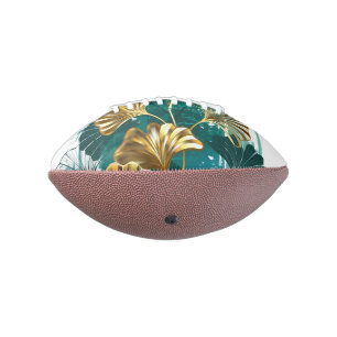 Branch with Golden Leaves Ginko Biloba Football