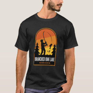 Branched Oak Lake Nebraska Fishing T-Shirt
