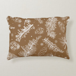 Branches and Pine 3 Decorative Cushion