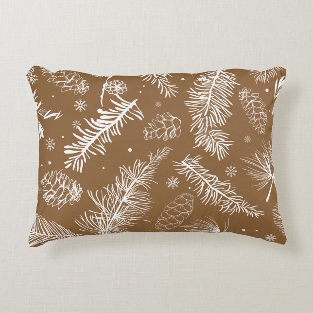 Branches and Pine 3 Decorative Cushion (Front)
