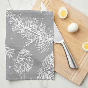 Branches and Pine 4 Tea Towel
