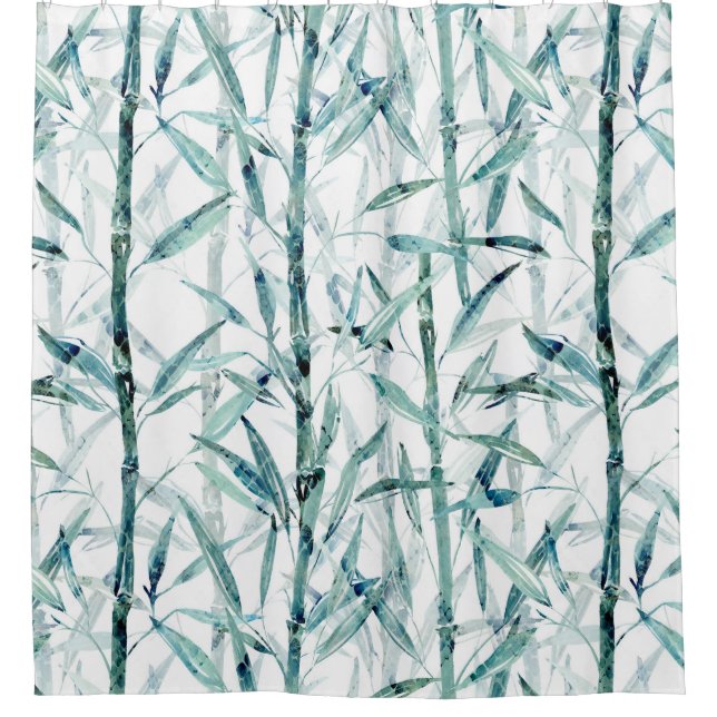 Branches bamboo shower curtain (Front)