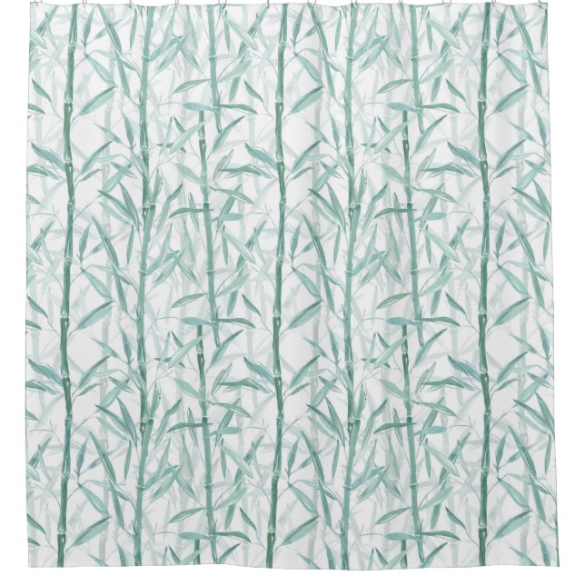 Branches bamboo. shower curtain (Front)