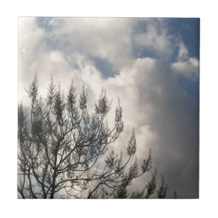 Branches in the Clouds Ceramic Tile