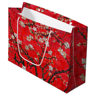 Branches of Almond Tree in Blossom, Van Gogh Large Gift Bag