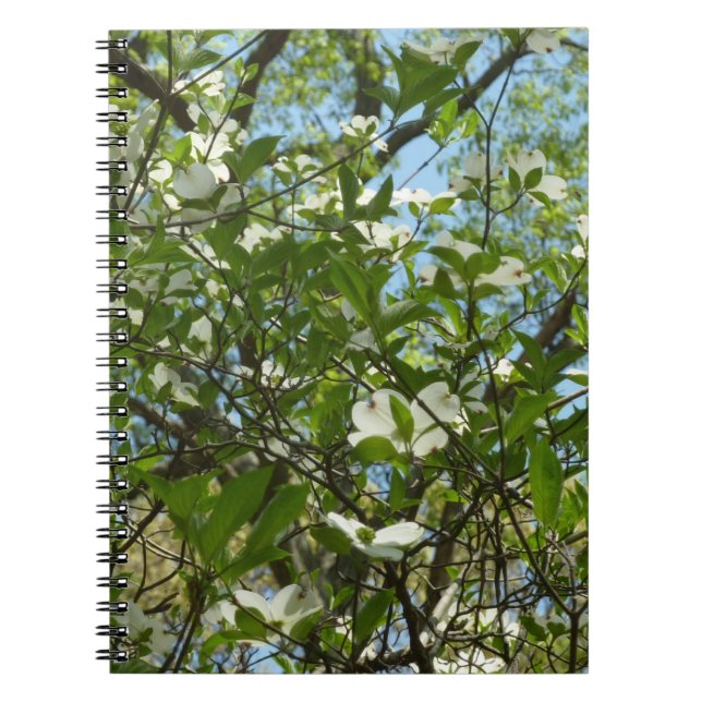 Branches of Dogwood Blossoms Spring Trees Notebook (Front)