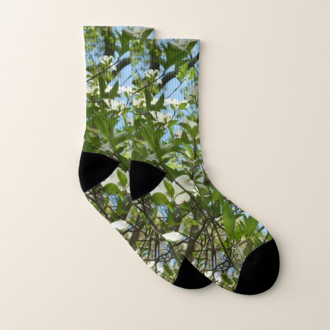 Branches of Dogwood Blossoms Spring Trees Socks (Pair)