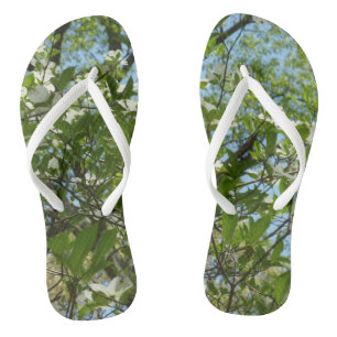Branches of Dogwood Blossoms Spring Trees Thongs