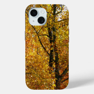 Branches of Yellow Leaves Bright Autumn Colourful iPhone 15 Case