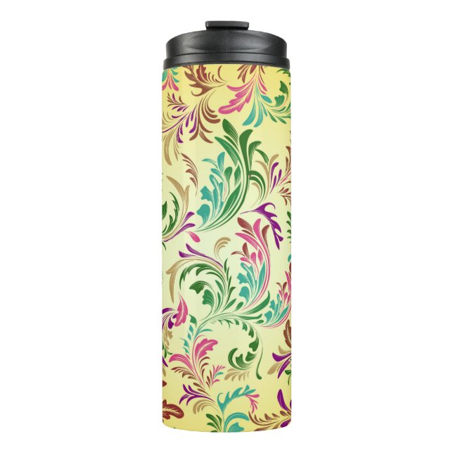 Branches Pattern Design-444555 Thermal Tumbler (Front)