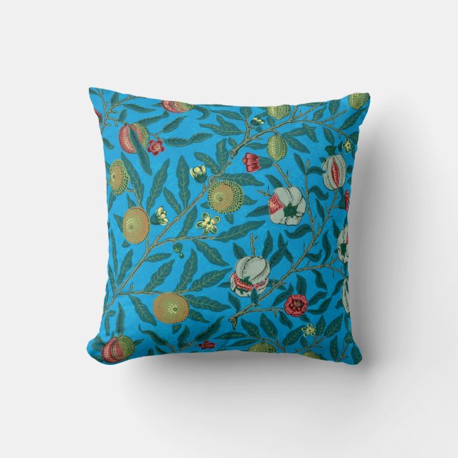 Branches with pomegranates by William Morris  Cushion (Front)