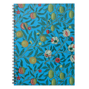 Branches with pomegranates by William Morris Notebook
