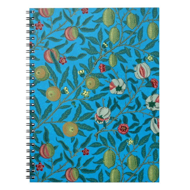 Branches with pomegranates by William Morris  Notebook (Front)