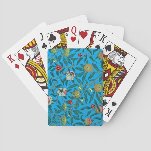 Branches with pomegranates by William Morris  Playing Cards (Back)
