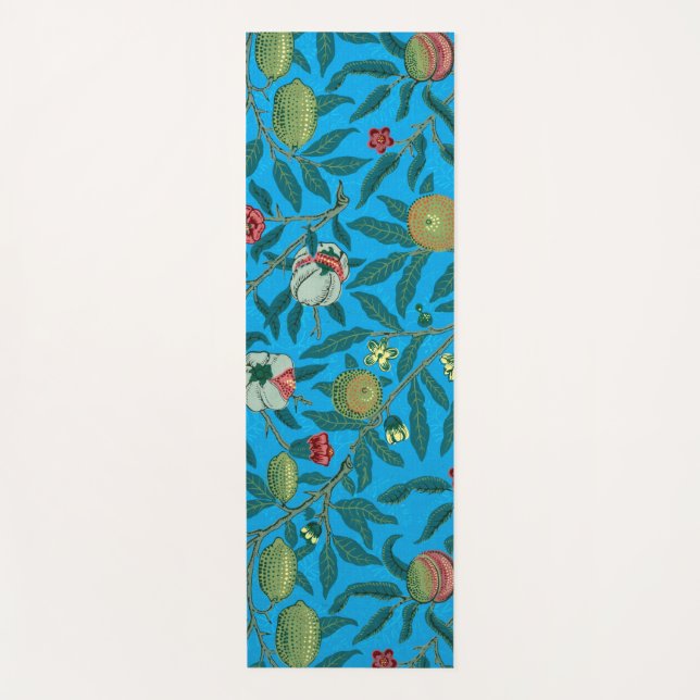 Branches with pomegranates by William Morris  Yoga Mat (Front)