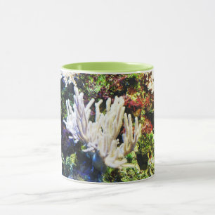 Branching white coral mug
