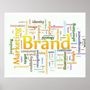 Brand and Marketing Related Text Poster