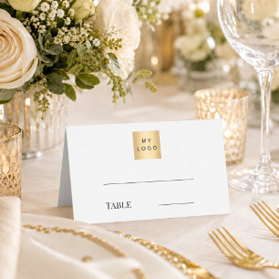 Brand colour business logo event place card