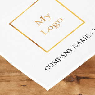 Brand colour business logo text short table runner