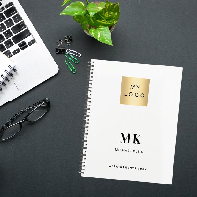 Brand colour monogram initials business 2026 planner (Creator Uploaded)