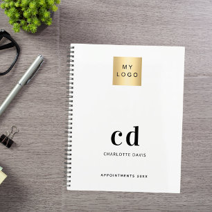 Brand colour monogram initials business logo 2027 planner