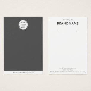 Brand Custom Logo earring Jewellery Display Card