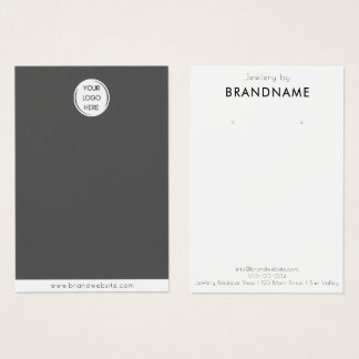 Brand Custom Logo earring Jewellery Display Card