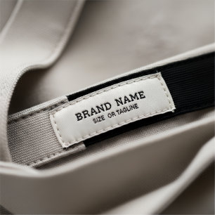 Brand Name Tags Satin Ribbon