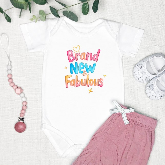 "Brand New and Fabulous" Cute Baby Bodysuit (Creator Uploaded)