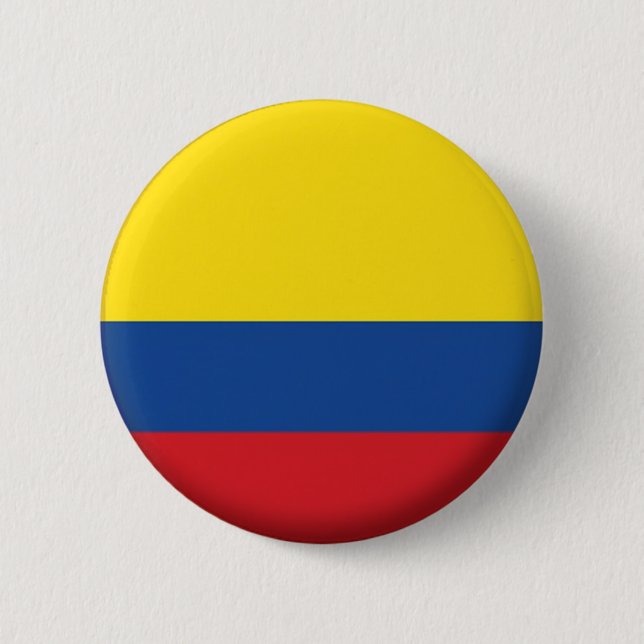BRAND NEW!! - COLOMBIA PIN BACK BADGE (Front)