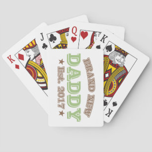 Brand New Daddy Est. 2017 (Green) Playing Cards