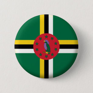 BRAND NEW!! - DOMINICA PIN BACK BADGE
