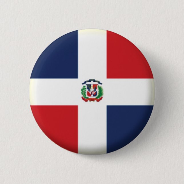 BRAND NEW!! - DOMINICAN REPUBLIC PIN BACK BADGE (Front)