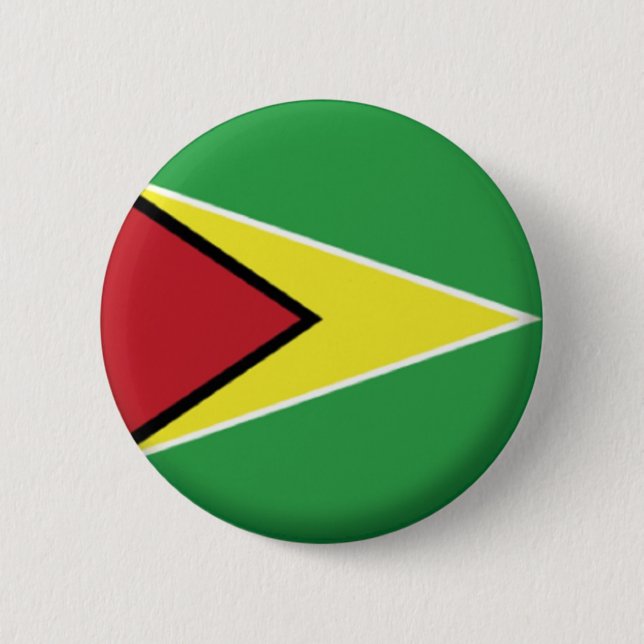 BRAND NEW!! - GUYANA PIN BACK BADGE (Front)