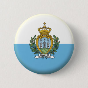 BRAND NEW!! - SAN MARINO PIN BACK BADGE