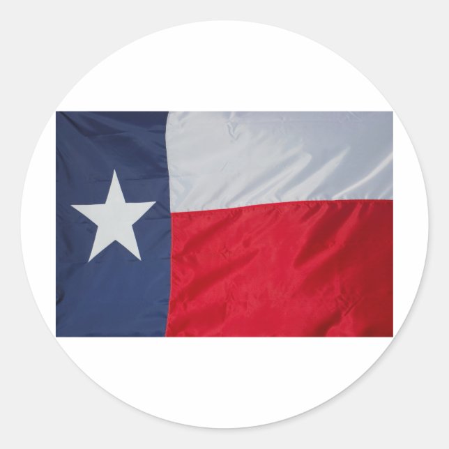 Brand New Texas Flag Classic Round Sticker (Front)